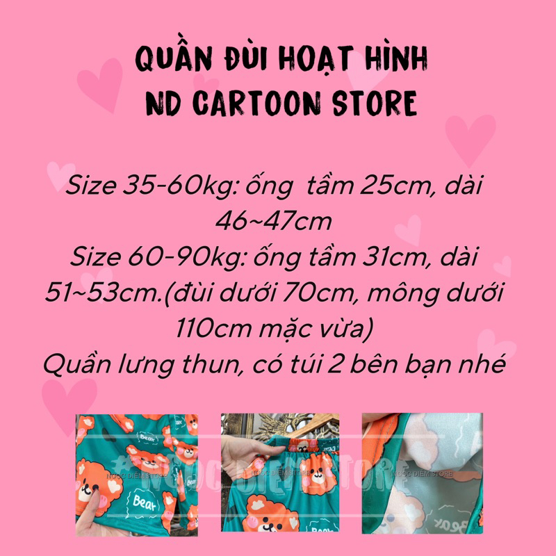 Bigsize Quần đùi mặc nhà nam nữ Size đại, size lớn 60-90kg