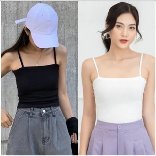 Áo thun nữ 2 dây bigsize 50-95 kg chất borrip cotton