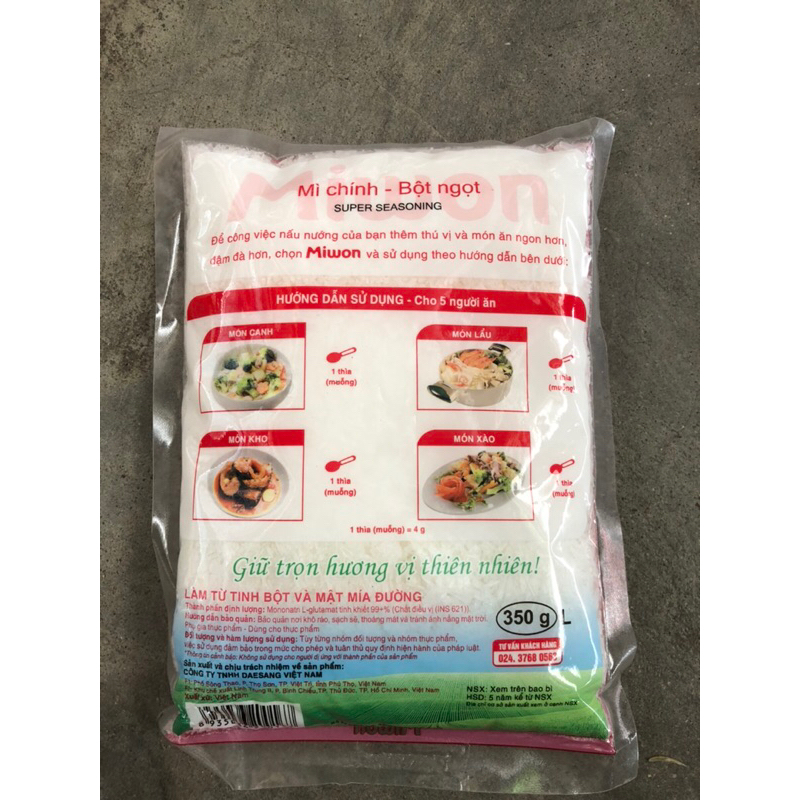 Mì chính bột ngọt MiWon gói 350g cánh to