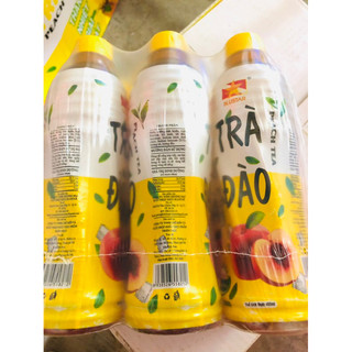 Lốc trà đào blustar 6 chai 455ml