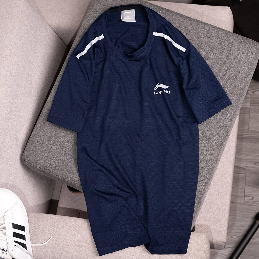 Áo Thể Thao Nam Thun Lạnh Cổ Tròn Tay Ngắn Vải Thông Hơi Thoáng Mát Co Dãn 4 Chiều - C026