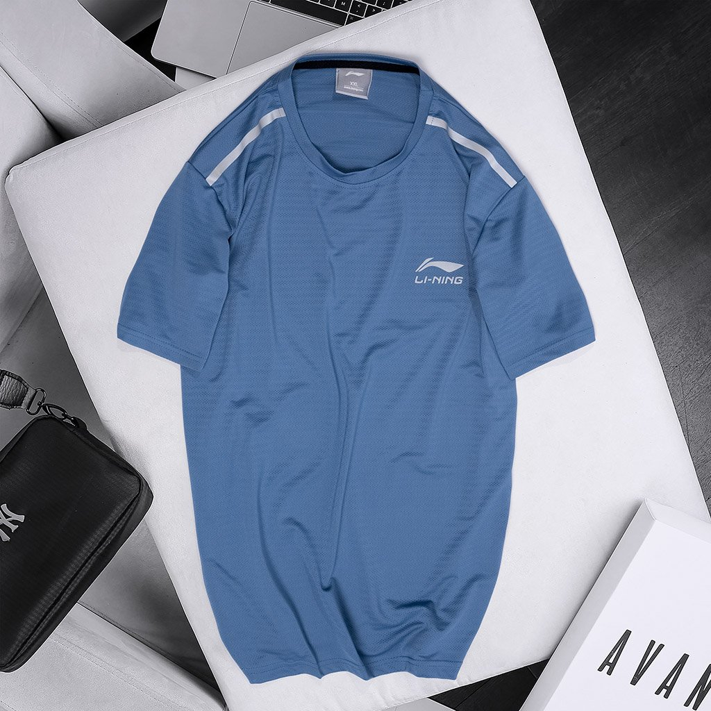 Áo Thể Thao Nam Thun Lạnh Cổ Tròn Tay Ngắn Vải Thông Hơi Thoáng Mát Co Dãn 4 Chiều - C026