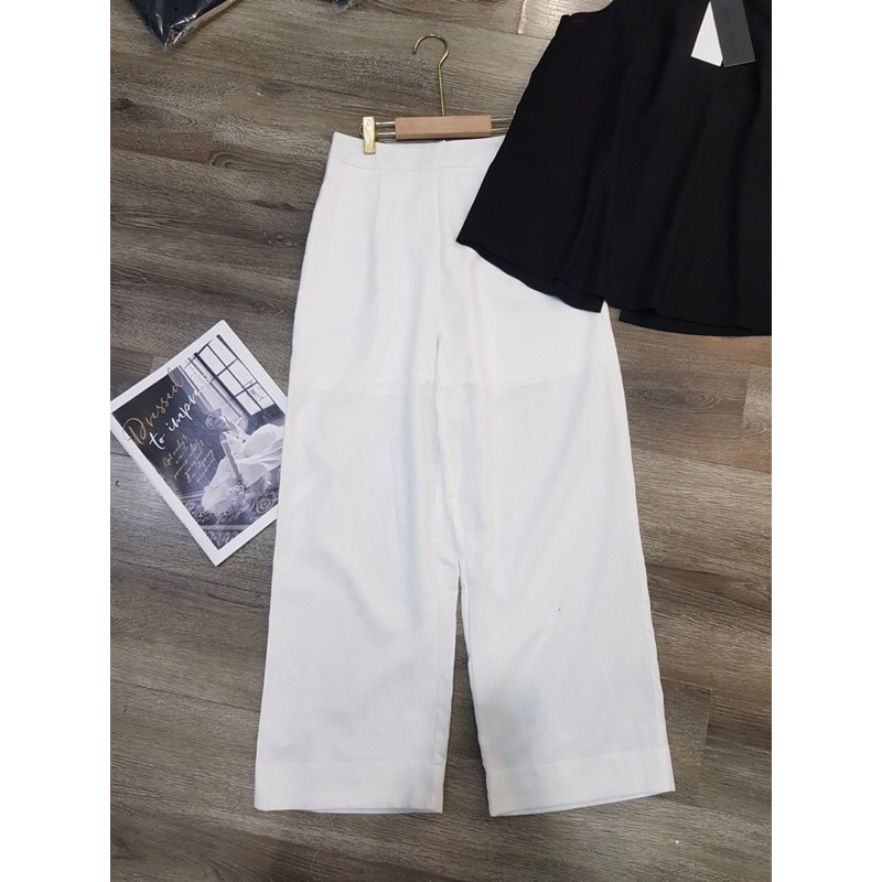 Set áo sẻ lưng có cúc + quần suông