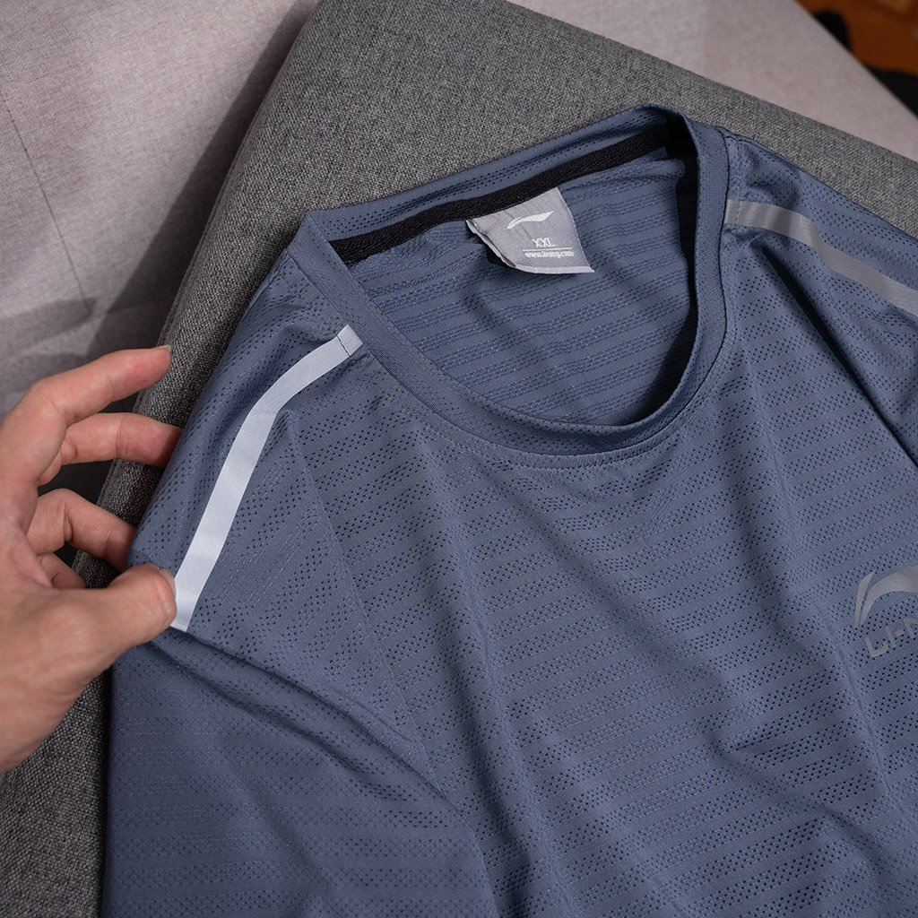 Áo Thể Thao Nam Thun Lạnh Cổ Tròn Tay Ngắn Vải Thông Hơi Thoáng Mát Co Dãn 4 Chiều - C026