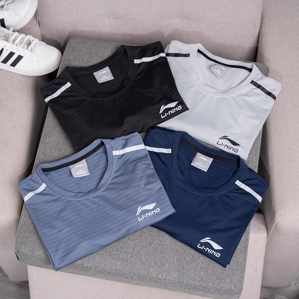 Áo Thể Thao Nam Thun Lạnh Cổ Tròn Tay Ngắn Vải Thông Hơi Thoáng Mát Co Dãn 4 Chiều - C026