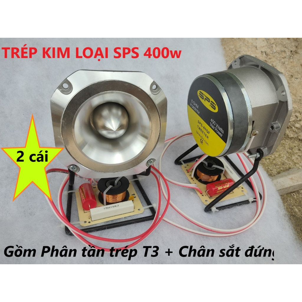 Bộ loa tăng trép rời SPS Công Xuất lớn 400w - Gồm 2 Cái Như Hình Ảnh