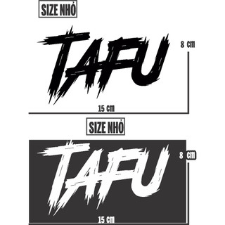 Tem tafu dán mọi loại xe team tafu dán xe trắng đen decal cao cấp