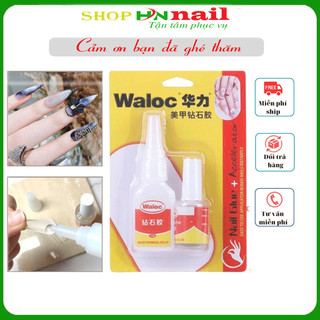 Keo bê tông waloc gắn đá siêu chắc phụ kiện trang trí móng làm nail mi spa thời trang nữ