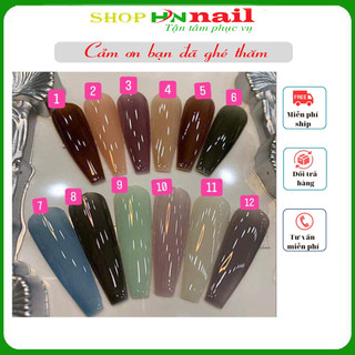 Sơn Gel Thạch BoBo sét 12 màu đồ nail spa phun xăm giá rẻ Shop HNnail thời trang nữ [ Sơn Móng Tay ] shop Hnnail
