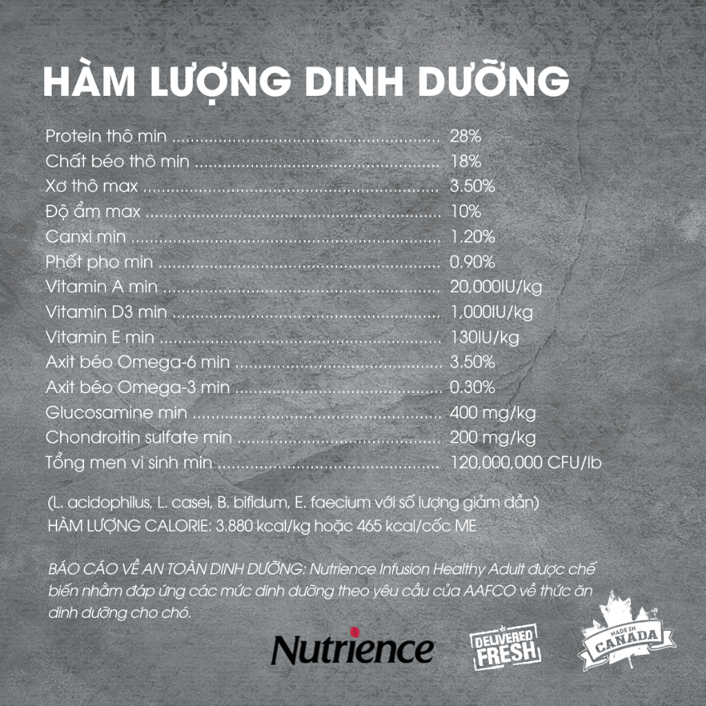 Thức Ăn Cho Chó Nutrience Infusion Adult Small Breed cho chó kích thước nhỏ - thịt gà và rau củ trái cây tự nhiên 2.27kg