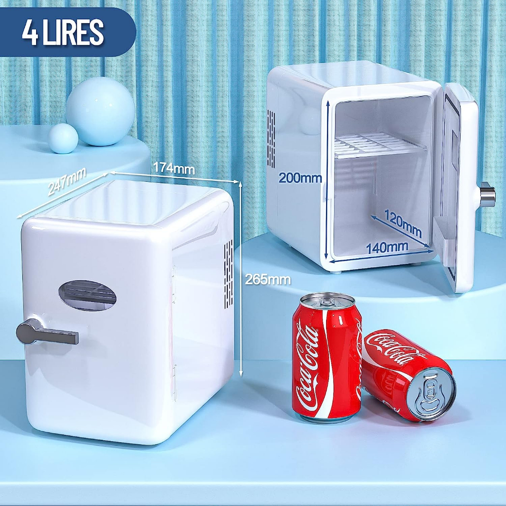 Tủ Lạnh Mini 4L Cho Xe Hơi Văn Phòng Tại Nhà bảo quản mỹ phẩm