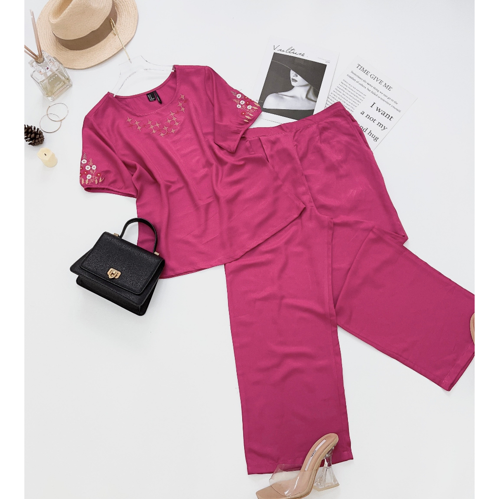 BỘ DÀI THÊU TAY PHỒNG CHẤT TOLE LANH HÀNG VNXK