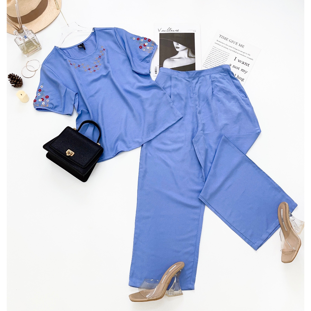 BỘ DÀI THÊU TAY PHỒNG CHẤT TOLE LANH HÀNG VNXK