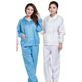 Quần áo phòng sạch bộ rời (cổ bẻ)