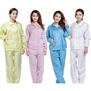 Quần áo phòng sạch bộ rời (cổ bẻ)