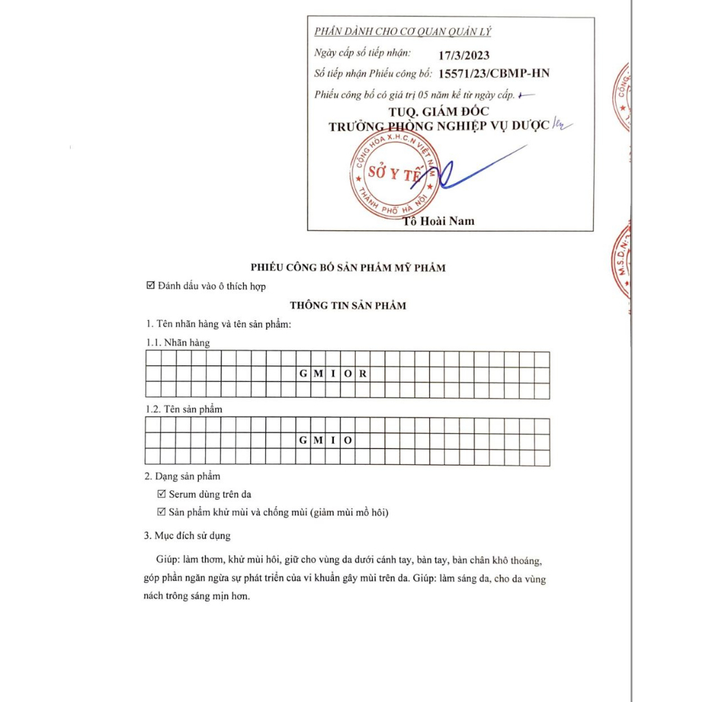 ✅  Chính Hãng Son nách GMIO, Khử mùi hôi nách, Trắng nách, Lăn khử mùi ngăn tiết mồ hôi 72h, Làm sáng da 10ml