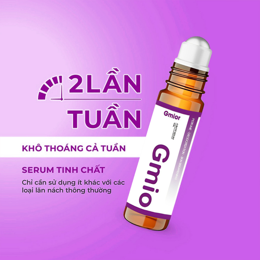 ✅  Chính Hãng Son nách GMIO, Khử mùi hôi nách, Trắng nách, Lăn khử mùi ngăn tiết mồ hôi 72h, Làm sáng da 10ml