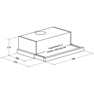 [HCM]Máy hút mùi âm tủ 70cm Arber AB 700KA