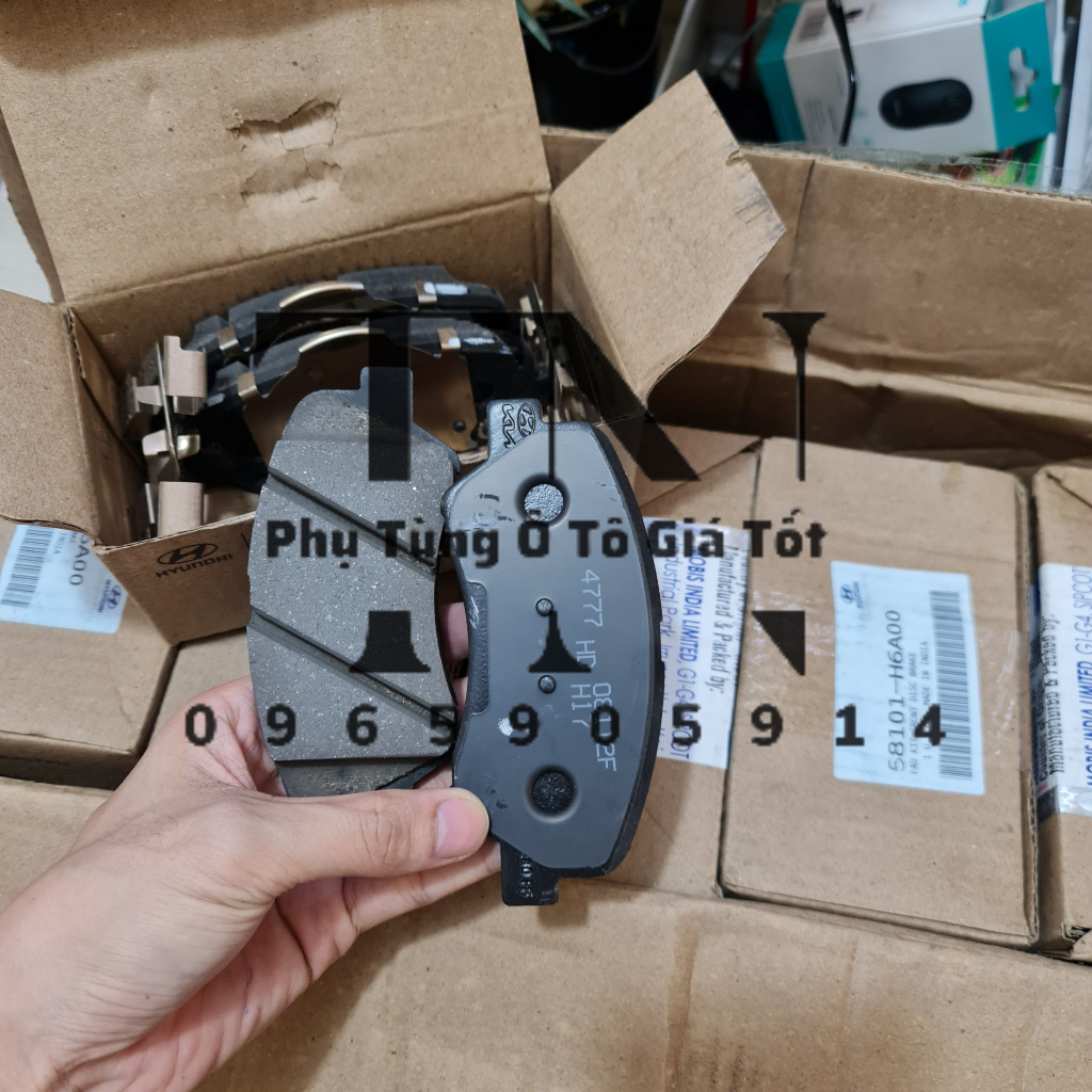 Má phanh, bố thắng trước Accent (11-22), Rio (15-22), K3 (12-16), Cerato (16-18) Mã: 58101H6A00/581011RA00/