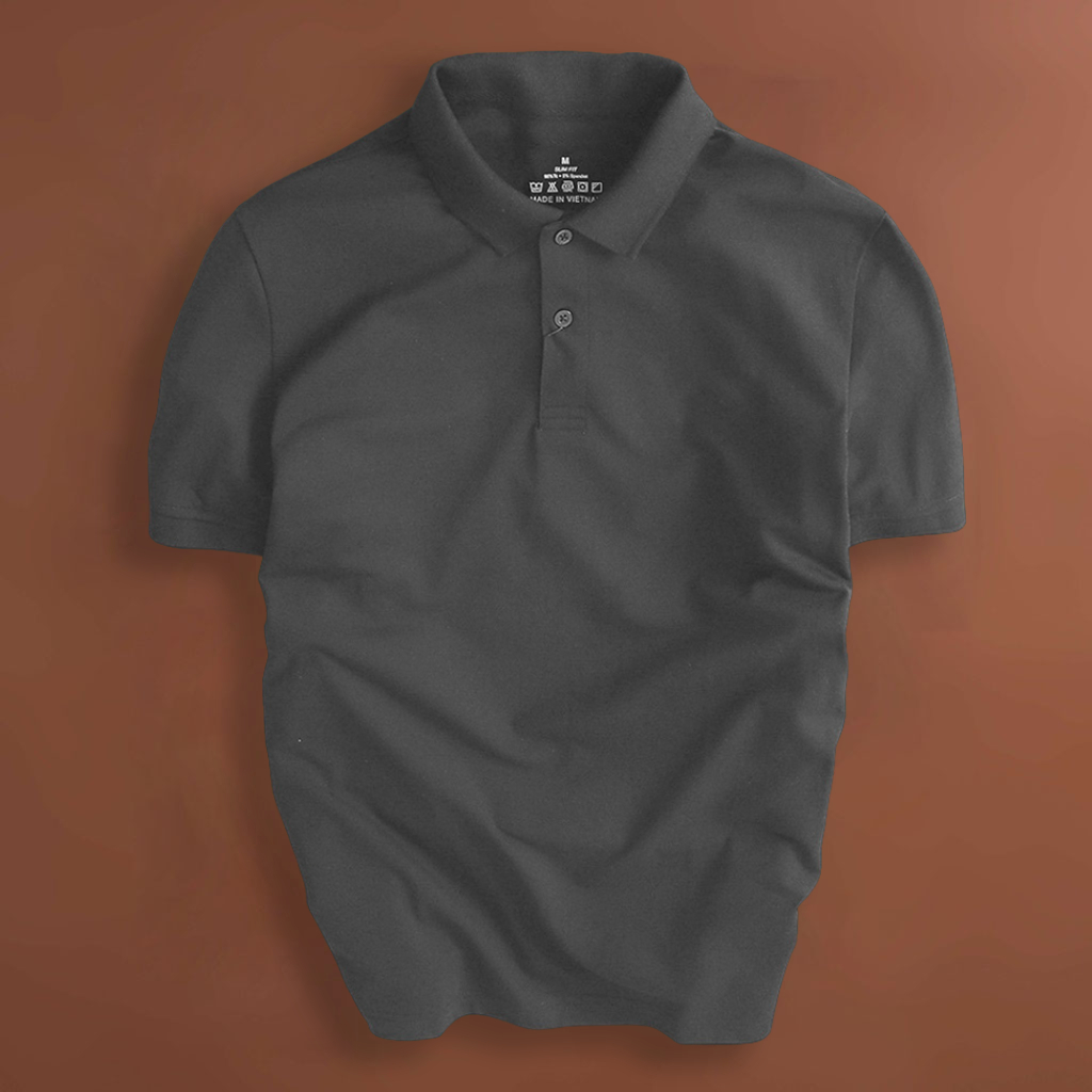 Áo Polo Cổ Bẻ Trơn Basic Nam Vải Cá Sấu Cotton Cao Cấp Chuẩn Form