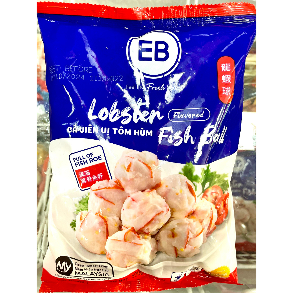 Viên thả lẩu Tôm Hùm Viên EB Malaysia Lobster Ball 500G [HN giao hàng hỏa tốc] - Ảnh 3