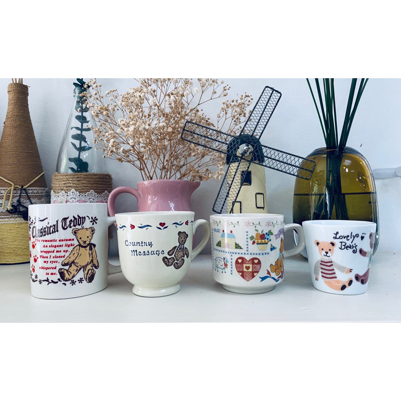 Ly sứ in Gấu cổ điển Vintage