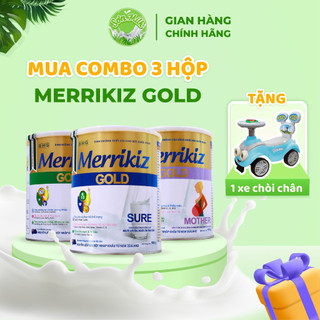 Sữa bột merrikiz gold sure, canxi 900g - dinh dưỡng cho người gầy ốm, nhẹ cân - sonmilk