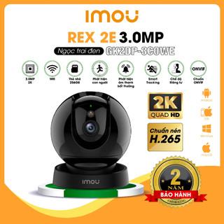 Camera IMOU REX 2E 3.0MP/5.0MP chính hãng, xoay 360 độ, nhận diện người, đàm thoại 2 chiều, bảo hành 2 năm