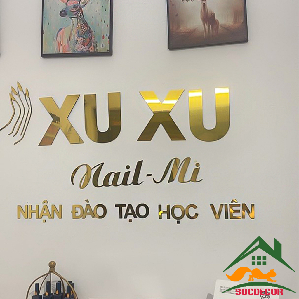 Chữ Nổi Alu Gương-Mica Giá Rẻ.Chữ Nổi Dán Tường,Gắn Bảng Biển Quảng Cáo.Chữ Sáng Đèn-Gia Công Theo Yêu Cầu.socdecor.vn
