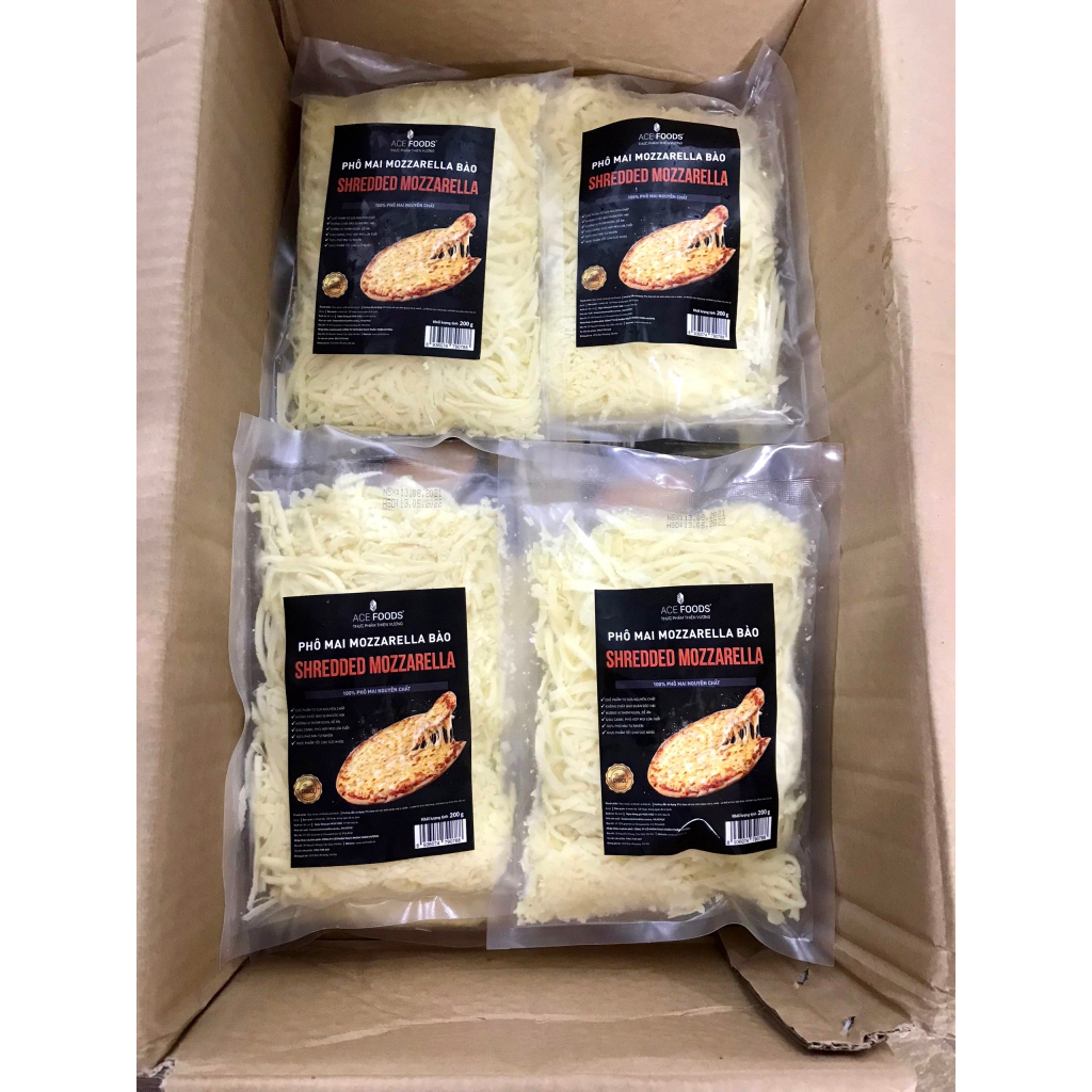 Phô Mai Mozzarella bào sợi ACE (Thiên Vương) gói 200gr [HN giao hỏa tốc] - Ảnh 4