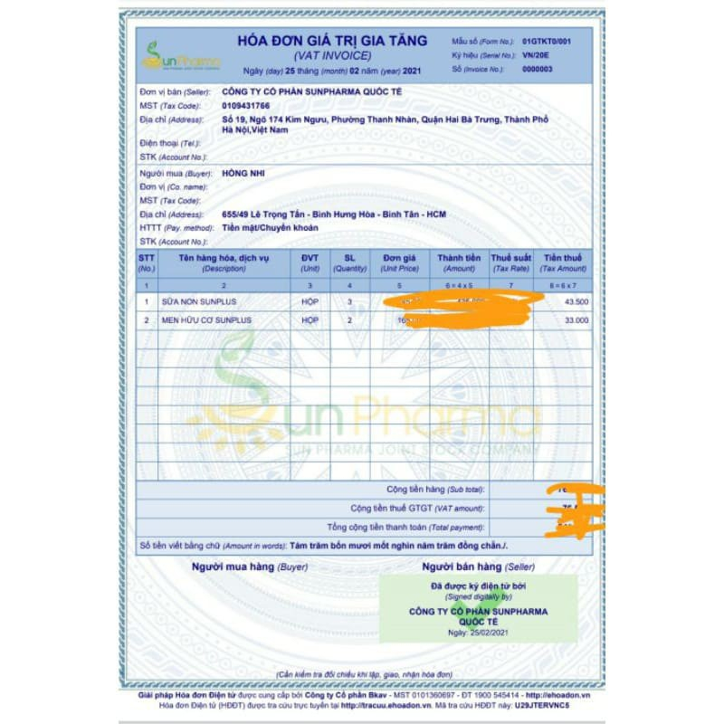 Men hữu cơ Sunplus + Sữa non Sunplus bổ sung chất xơ