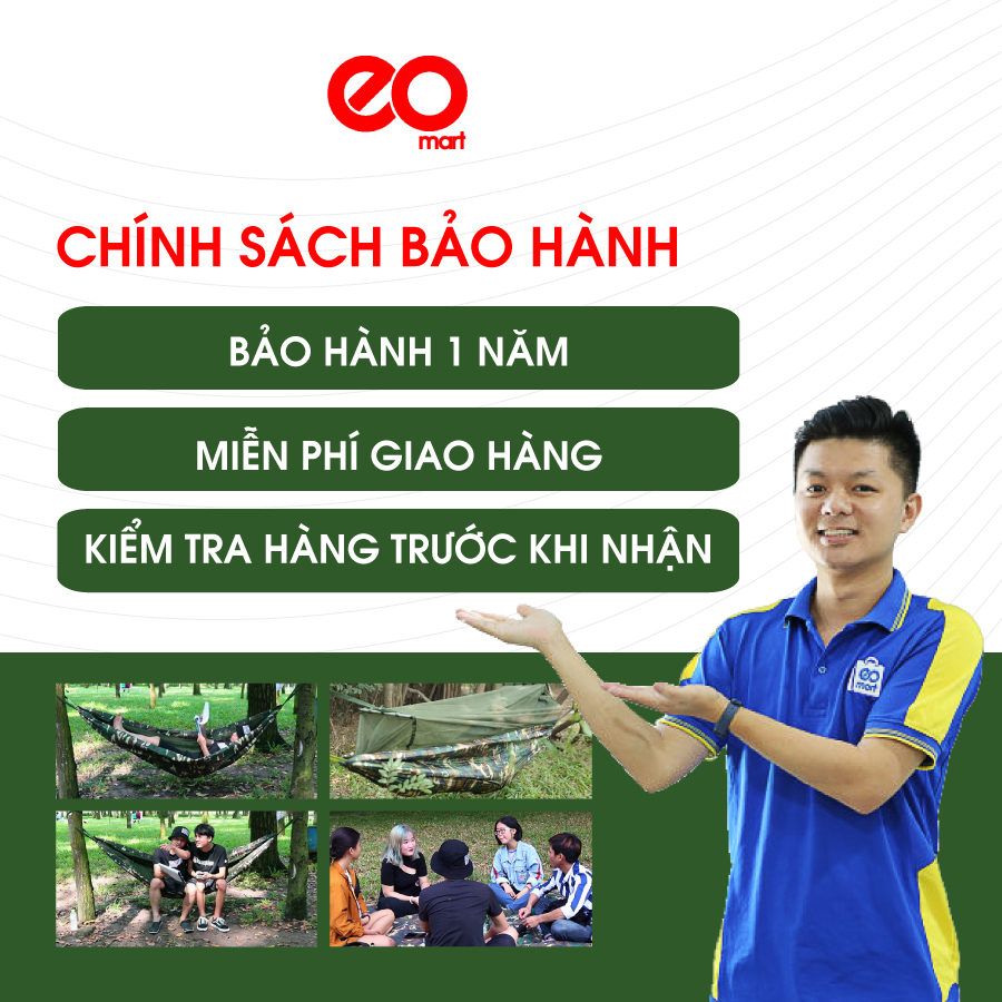 Võng mùng xếp gọn dã ngoại koen  cao cấp ,võng dù quân đội