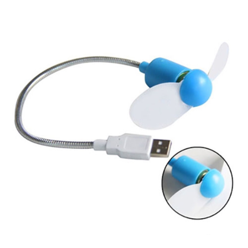 Quạt USB mini cánh mềm có thể uốn cong tuỳ chỉnh.