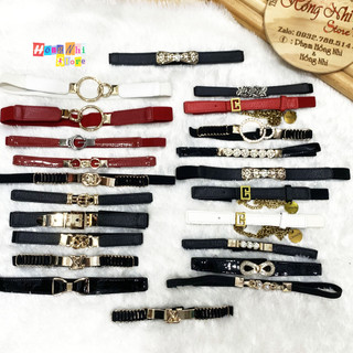 Dây Nịt Thắt Eo Chun Co Giãn, Nịch Đầm Áo Sơ Mi Dáng Dài Ulzzang