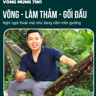 Võng mùng xếp gọn dã ngoại koen cao cấp ,võng dù quân đội