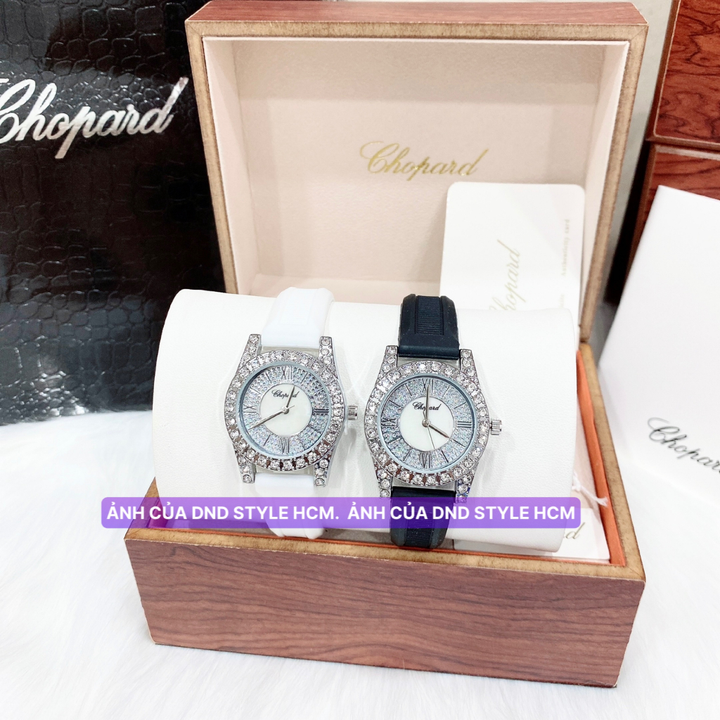 Đồng hồ nữ dây silicon Chopard , đồng hồ nữ đính đá dây cao su bền bỉ chống nước sang trọng cực xinh - DndStyle | BigBuy360 - bigbuy360.vn