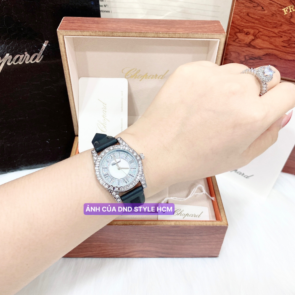 Đồng hồ nữ dây silicon Chopard , đồng hồ nữ đính đá dây cao su bền bỉ chống nước sang trọng cực xinh - DndStyle | BigBuy360 - bigbuy360.vn