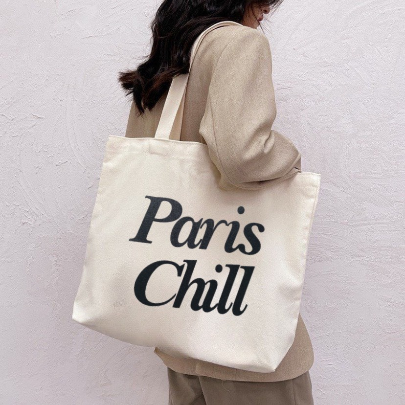 Túi tote bag vải canvas nữ có khóa kéo totebag túi xách vải giá rẻ cặp đi học đeo vai kẹp nách
