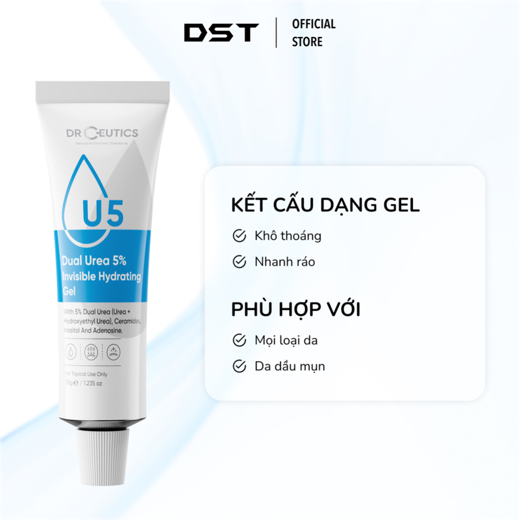 DRCEUTICS Dưỡng Ẩm Và Phục Hồi Da Dual Urea 5%, Dual Urea 10%, Dual Urea 15%