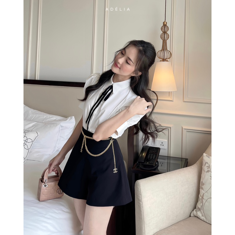 Adélia - Phụ kiện nơ cài áo, thắt lưng, hoa trà tiểu thư