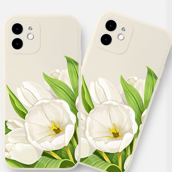 Ốp lưng mềm thường chống sốc hình hoa 6/6s/6plus,7/8plus,X/Xs/Xr/Xs max/11/12/13/14/Pro/Plus/Promax