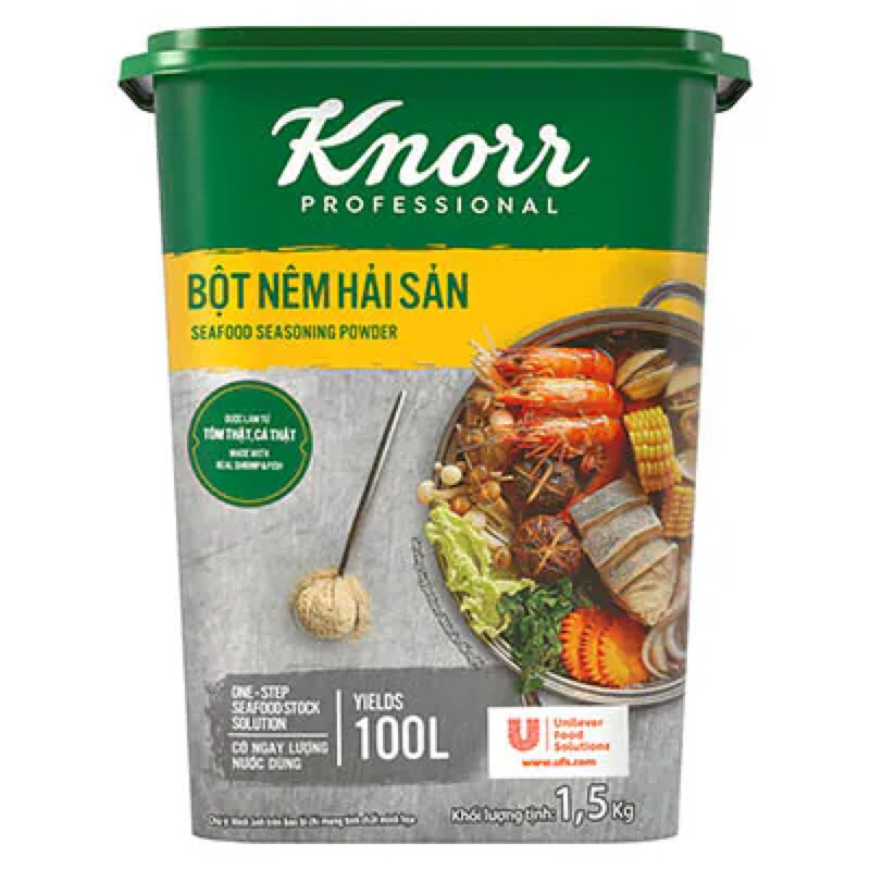 Súp nền hải sản Knorr 1.5kg (Mẫu mới)