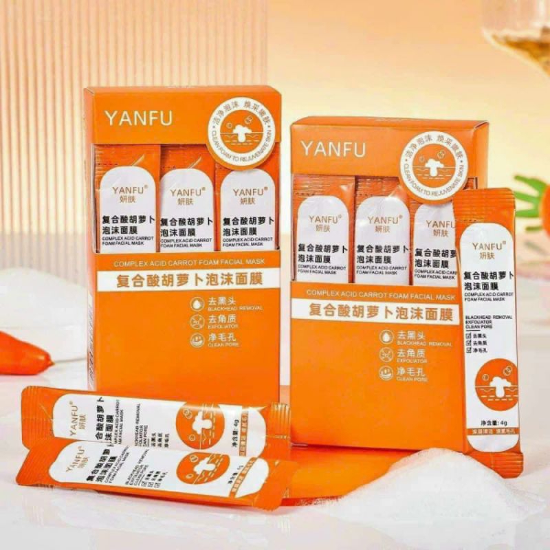 mặt nạ cà rốt hộp 12 bịch