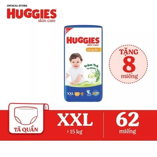 Tã quần Huggies M74 L68 XL62 XXL56 tặng bên trong 8 miếng