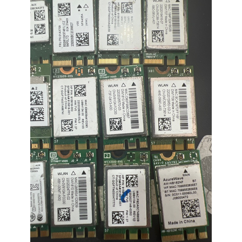 Card WiFi Laptop Intel 8260 8265 3160 3165 chuẩn AC + Blueooth 4.2 Hàng zin tháo máy đã tes ok
