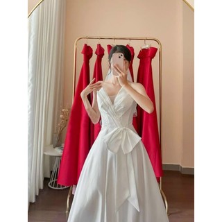 ĐẦM MAXI CUP NƠ EO