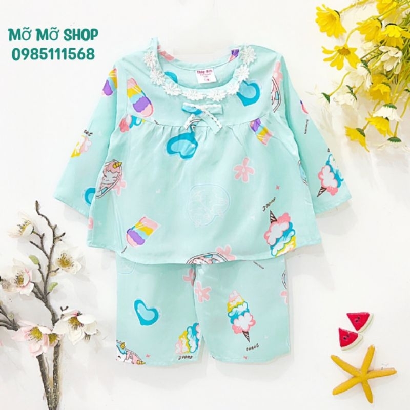 Bộ tole/lanh TDQD bé gái từ 9 - 37kg Link 3