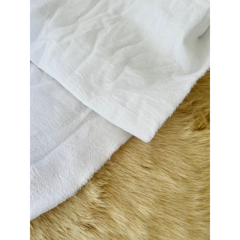 Vải thô cara màu trắng tinh