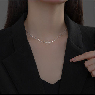 Dây chuyền trơn, dây chuyền bạc nữ