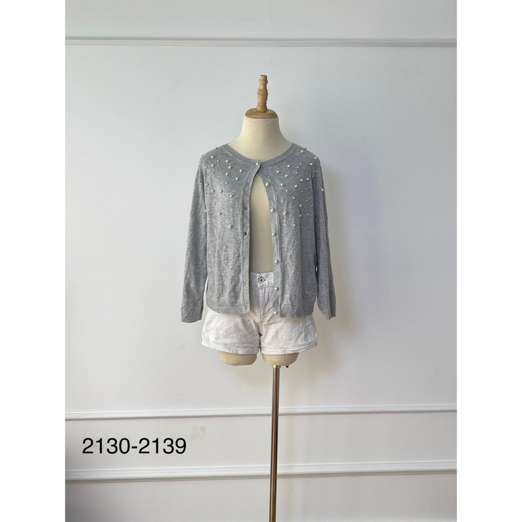 AK2130 Áo khoác ZARA Hàng hiệu chính hãng thời trang nữ màu xám size M Secondhand thanh lý ký gửi